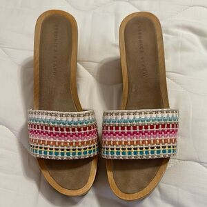 Veronica Beard Multicolor Women's Slide Sandals - New and never worn!